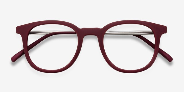 Chance Matte Scarlet MétalMontures de lunettes de vue d'EyeBuyDirect, Vue Rapprochée