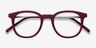 Chance Matte Scarlet MétalMontures de lunettes de vue d'EyeBuyDirect, Vue Rapprochée
