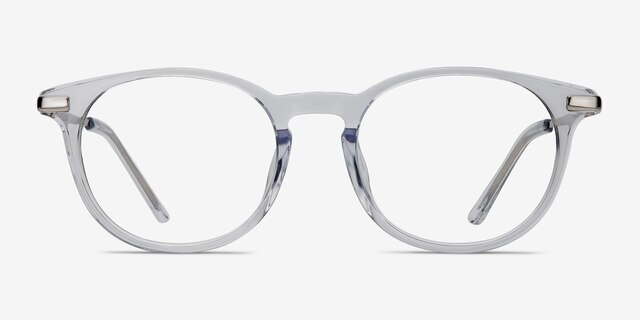 Mood Transparent Acetate-metalMontures de lunettes de vue d'EyeBuyDirect, Vue de Face