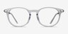 Mood Transparent Acetate-metalMontures de lunettes de vue d'EyeBuyDirect, Vue de Face