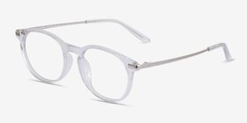 Mood Transparent Acetate-metal Montures de lunettes de vue d'EyeBuyDirect, Vue d'Angle