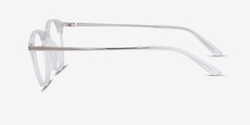 Mood Transparent Acetate-metal Montures de lunettes de vue d'EyeBuyDirect, Vue de Côté