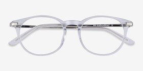 Mood Transparent Acetate-metal Montures de lunettes de vue d'EyeBuyDirect, Vue Rapprochée