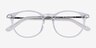 Mood Transparent Acetate-metalMontures de lunettes de vue d'EyeBuyDirect, Vue Rapprochée