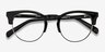 Macaw Black AcetateEyeglass Frames from EyeBuyDirect, Closed View