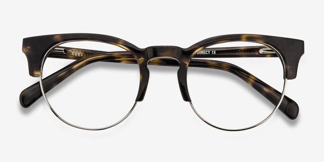 Macaw Tortoise AcetateEyeglass Frames from EyeBuyDirect, Closed View