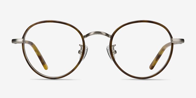 Anywhere Tortoise Acetate-metalEyeglass Frames from EyeBuyDirect, Front View