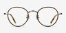 Anywhere Tortoise Acetate-metalEyeglass Frames from EyeBuyDirect, Front View
