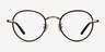 Anywhere Brun AcétateMontures de lunettes de vue d'EyeBuyDirect, Vue de Face