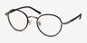 Anywhere Brun AcétateMontures de lunettes de vue d'EyeBuyDirect, Vue d'Angle