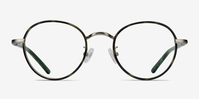 Anywhere Green AcetateEyeglass Frames from EyeBuyDirect, Front View