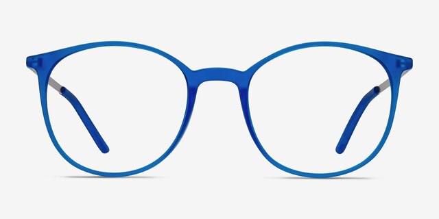 Tangent Blue MetalEyeglass Frames from EyeBuyDirect, Front View