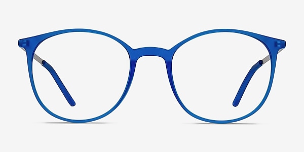 Tangent Blue Metal Eyeglass Frames