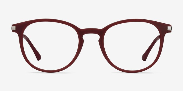 Mirando Raspberry Plastic-metalEyeglass Frames from EyeBuyDirect, Front View