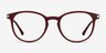 Mirando Raspberry Plastic-metalEyeglass Frames from EyeBuyDirect, Front View