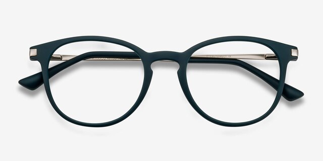 Mirando Marine MetalEyeglass Frames from EyeBuyDirect, Closed View