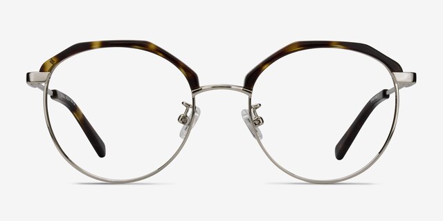 Festival Tortoise Acetate-metalEyeglass Frames from EyeBuyDirect, Front View