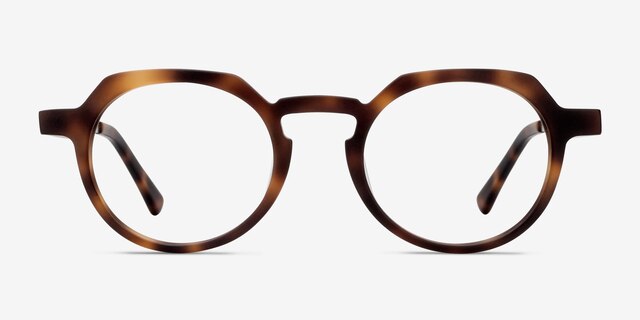 Phantasm Matte Tortoise AcetateEyeglass Frames from EyeBuyDirect, Front View