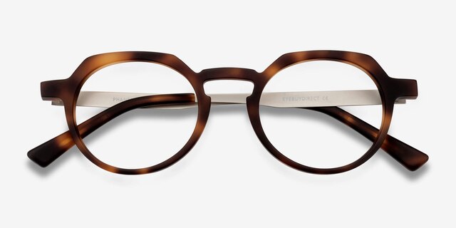 Phantasm Matte Tortoise AcetateEyeglass Frames from EyeBuyDirect, Closed View