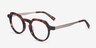 Phantasm Speckled Rose Acetate-metalMontures de lunettes de vue d'EyeBuyDirect, Vue d'Angle