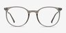 Marilou Clear Gray Plastic-metalMontures de lunettes de vue d'EyeBuyDirect, Vue de Face