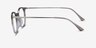 Marilou Clear Gray Plastic-metalMontures de lunettes de vue d'EyeBuyDirect, Vue de Côté