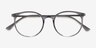Marilou Clear Gray Plastic-metalMontures de lunettes de vue d'EyeBuyDirect, Vue Rapprochée