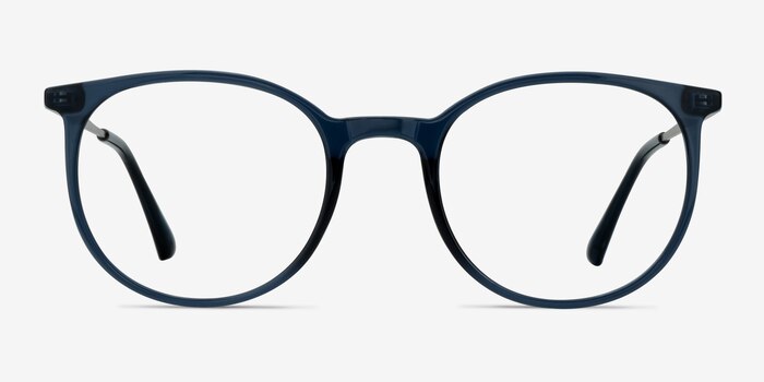 Marilou Clear Cobalt Plastic-metal Montures de lunettes de vue d'EyeBuyDirect