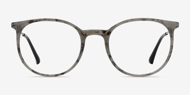 Marilou Marble Slate MetalEyeglass Frames from EyeBuyDirect, Front View