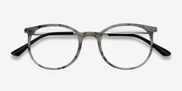 Marilou Marble Slate MetalEyeglass Frames from EyeBuyDirect, Closed View
