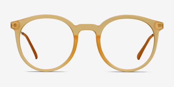 Grin Matte Yellow Plastic-metal Eyeglass Frames