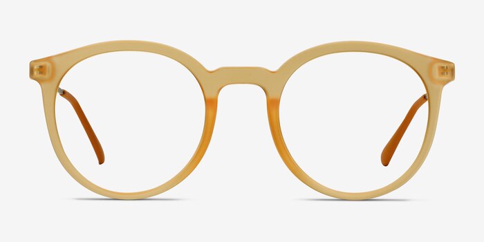 Grin Matte Yellow Plastic-metal Montures de lunettes de vue d'EyeBuyDirect