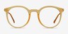 Grin Matte Yellow Plastic-metalEyeglass Frames from EyeBuyDirect, Front View