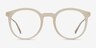 Grin Matte Clear Plastic-metalMontures de lunettes de vue d'EyeBuyDirect, Vue de Face