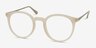 Grin Matte Clear Plastic-metalMontures de lunettes de vue d'EyeBuyDirect, Vue d'Angle