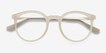 Grin Matte Clear Plastic, MetalEyeglass Frames from EyeBuyDirect, Closed View