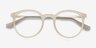 Grin Matte Clear Plastic-metalMontures de lunettes de vue d'EyeBuyDirect, Vue Rapprochée