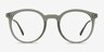 Grin Matte Gray MetalEyeglass Frames from EyeBuyDirect, Front View