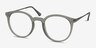 Grin Matte Gray MetalEyeglass Frames from EyeBuyDirect, Angle View