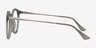 Grin Matte Gray MetalEyeglass Frames from EyeBuyDirect, Side View