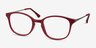Villa Raspberry Plastic-metalEyeglass Frames from EyeBuyDirect, Angle View