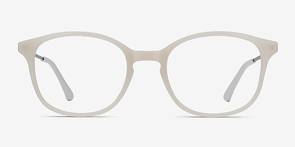 Villa White Metal Eyeglass Frames
