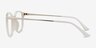 Villa White MetalEyeglass Frames from EyeBuyDirect, Side View