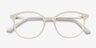 Villa White MetalEyeglass Frames from EyeBuyDirect, Closed View