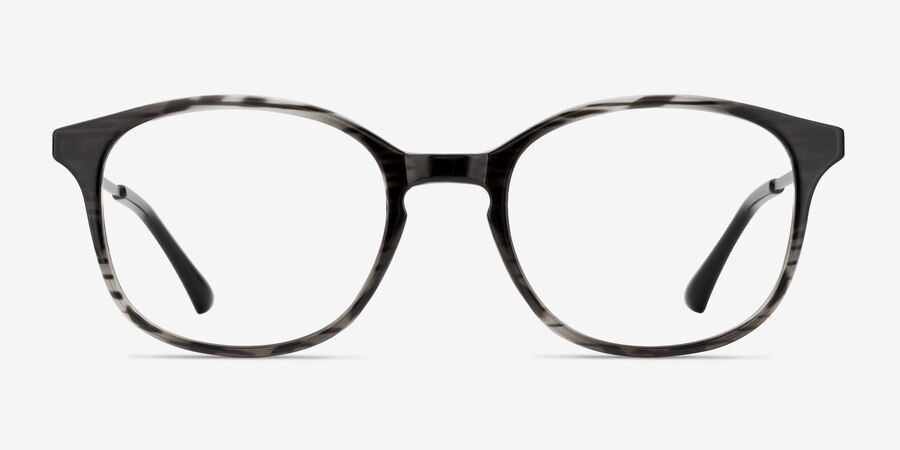 Villa Black striped Full Rim Eyeglasses | Eyebuydirect