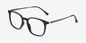 Ghostwriter Matte Black Plastic-metalMontures de lunettes de vue d'EyeBuyDirect, Vue d'Angle