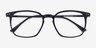Ghostwriter Matte Black Plastic-metalMontures de lunettes de vue d'EyeBuyDirect, Vue Rapprochée