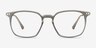 Ghostwriter Gris Plastic-metalMontures de lunettes de vue d'EyeBuyDirect, Vue de Face