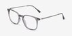 Ghostwriter Gray Plastic, MetalEyeglass Frames from EyeBuyDirect, Angle View