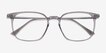 Ghostwriter Gray Plastic, MetalEyeglass Frames from EyeBuyDirect, Closed View